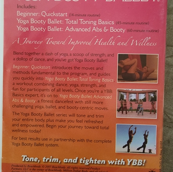 Beach body yoga booty ballet dvd - Picture 2 of 2